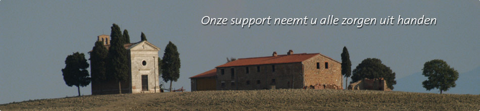 Onze support neemt u alle zorgen uit handen